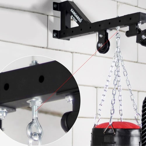 مجموعة جهاز السحب مع كيس ملاكمة معبأ و بكرة رفع ال...