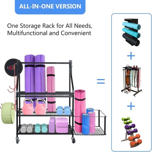 رف معدني متعدد الاستخدامات بعجلات