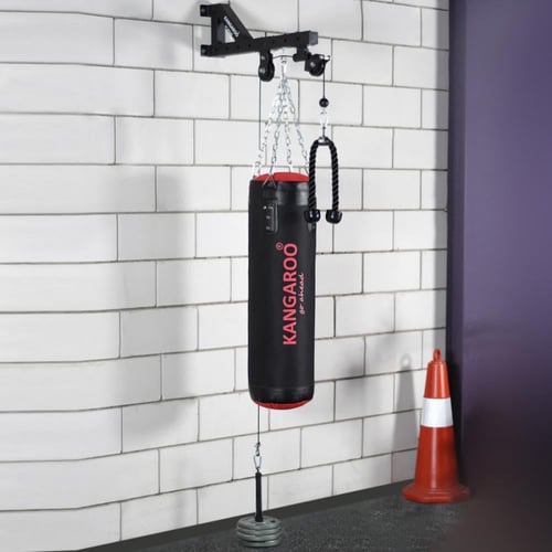 مجموعة جهاز السحب مع كيس ملاكمة معبأ و بكرة رفع ال...