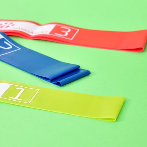 مجموعة حلقات رباط المقاومة كانجرو 3مستويات من المط...