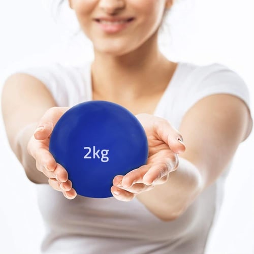 كرات الأوزان المطاطية المعبأة بالرمل 2كيلو جرام