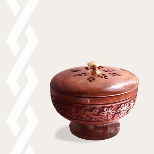 Wooden incense holder