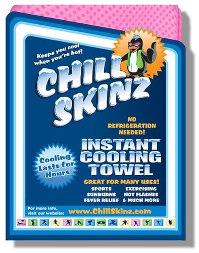 منشفة التبريد الفورية الأصلية - زهري