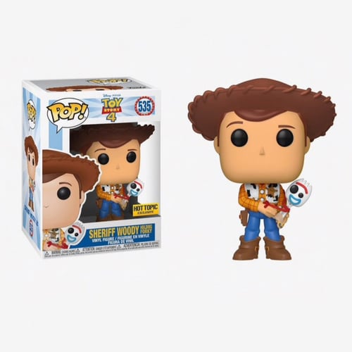 Funko Pop Disney Toy Story 4 Woody with Forky Excl...