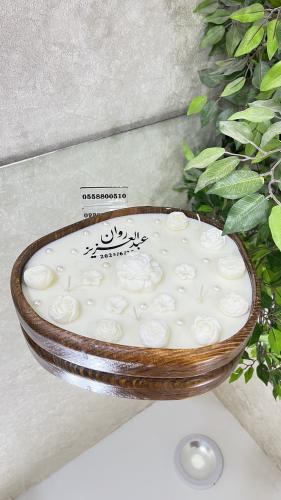 شمع بخشب طبيعي