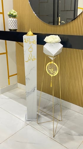 مباخر استقبال مع فازات ورد