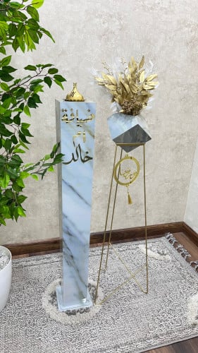 مباخر استقبال سماوي مع فازات ورد