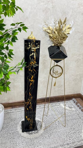 مباخر استقبال مع فازات ورد اسود