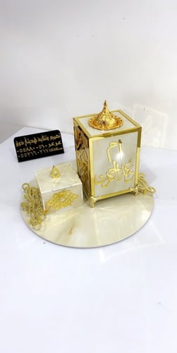 مبخرة بديل رخام صينية دائرية