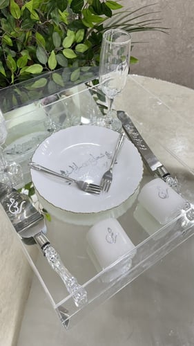 طقم بوكس فضي