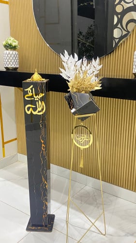 مباخر استقبال مع فازات ورد