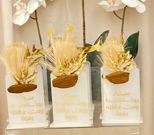 استند اكريلك للمواليد مع العود