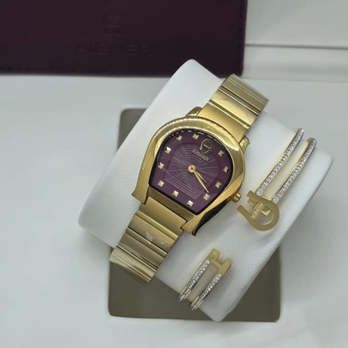 ساعة اقنر استيل مع اسورة