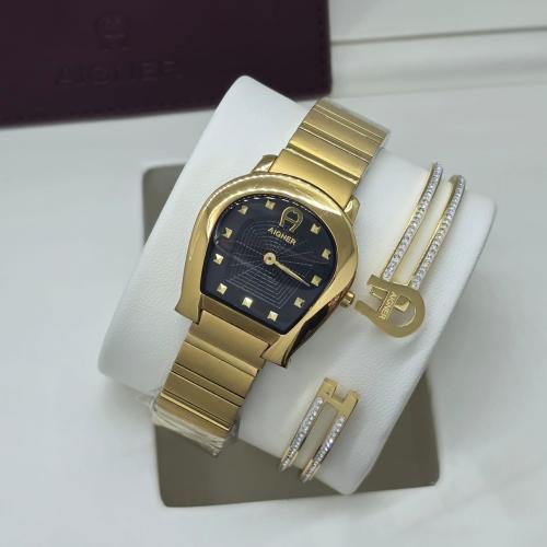 ساعة اقنر استيل مع اسورة