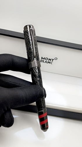 قلم مونت بلاك بالون الاسود المزخرف