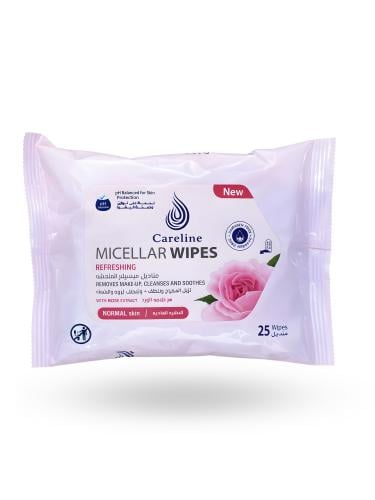 Kireline makeup remover wipes with micellar water, 25 wipes