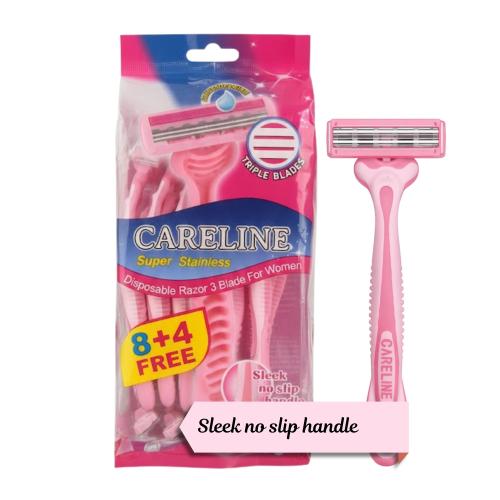 Keralaine women's razor blades 8+4 pink
