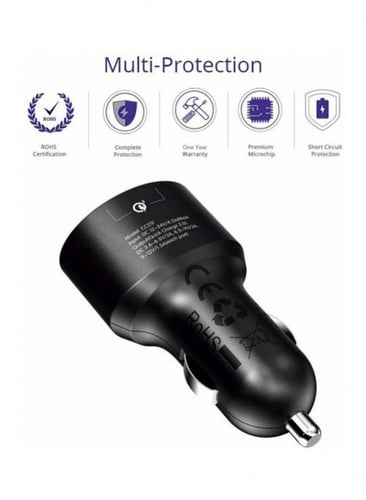 شاحن ترونسمارت للجوال صغير الحجم منفذين شحن سريع ك...