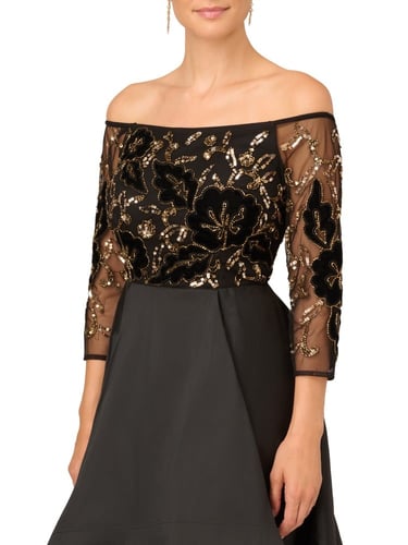 فستان أسود أنيق