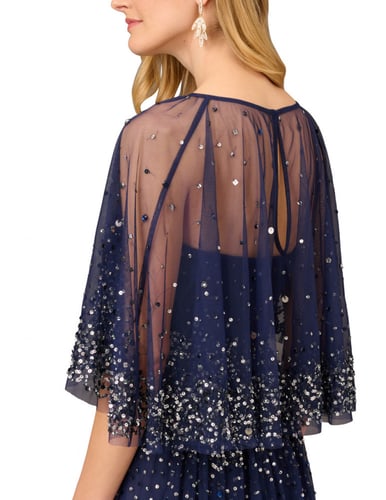 فستان كلاسيكي برداء علوي