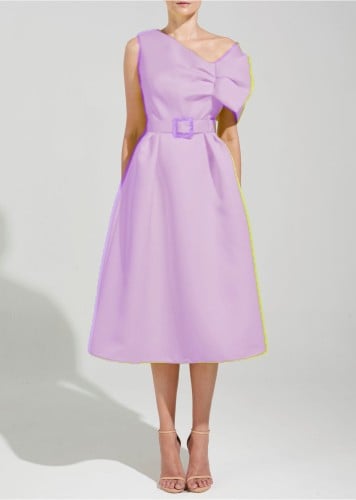 فستان بكم نصف فيونكه تصميم khoonhooi