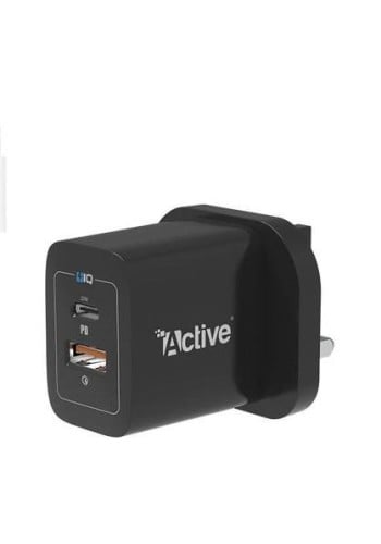 شاحن بمنفذ USB-A و منفذ Type-C