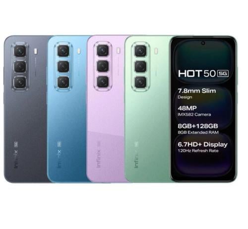 انفينكس هوت 50 +5 جي , 256 , 8+8 رام
