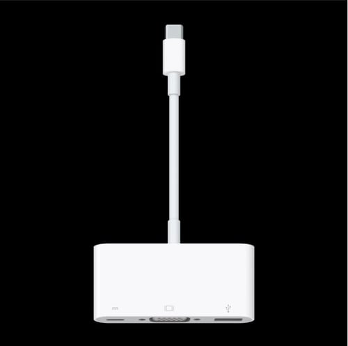 ابل سي -‎‎أدابتر يو اس بي USB‎-‎C الى VGA‎/‎USB-C/...