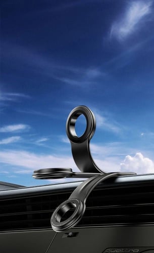 حامل الهاتف المغناطيسي باللون الأسود PAST WORLD