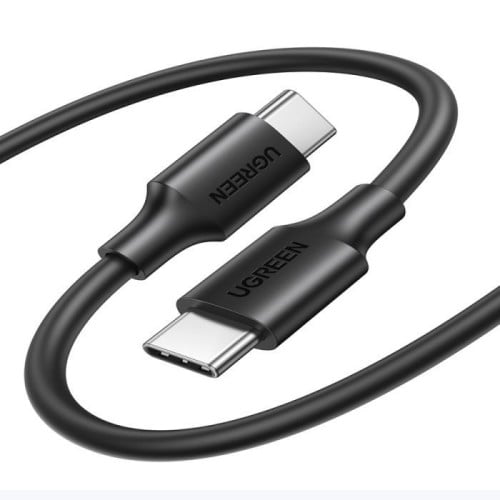 سلك شاحن يوجرين USB-C إلى USB-C بطول 1 م - أسود