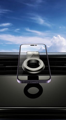 حامل الهاتف المغناطيسي باللون الأسود PAST WORLD