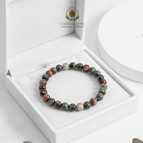 اسوارة من حجر الدم الطبيعي عالي الجودة