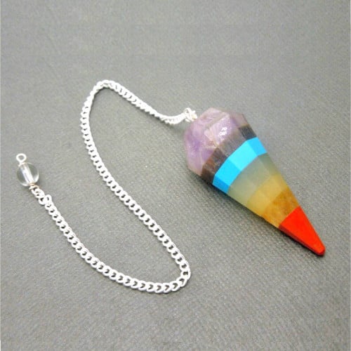 بندول من أحجار الشاكرات السبع