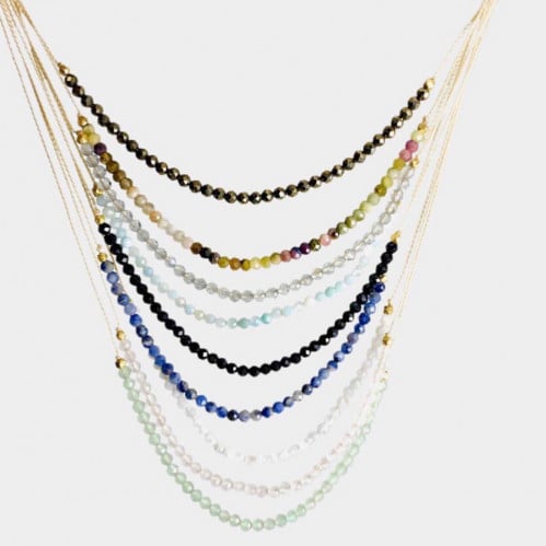 عقد مع حجر كريم طبيعي عالي الجودة