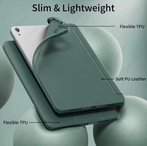 كفر ايباد اير 2025 M3 فضي cases for iPad air 11 gr...