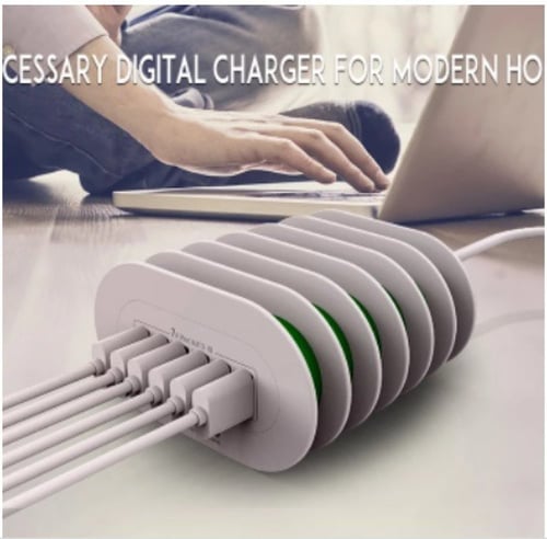 شاحن متعدد المنافذ محطة شحن LDNIO 7A 6 USB Port
