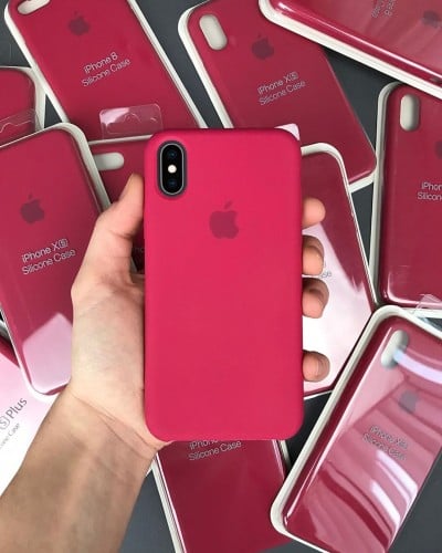 كفر ايفون 6 بلس فوشي سيليكون Plum silicone case fo...