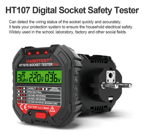 فاحص افياش الكهرب المطور SOCKET TESTER THE NEW