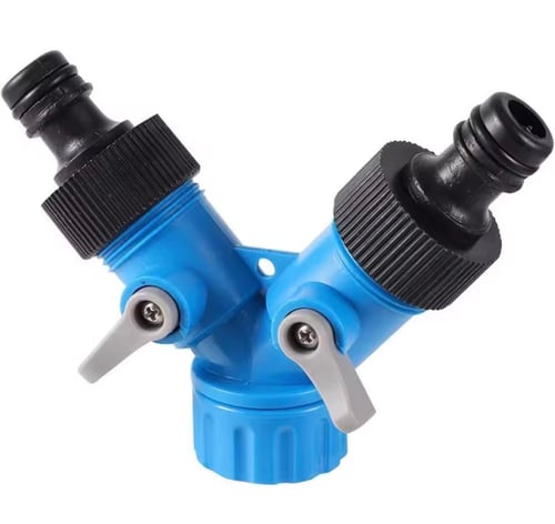 Female Thread Shunt Valve Y-Shaped Quick Connector Garden Irrigation System Water Splitter Car Washing Water Controller
