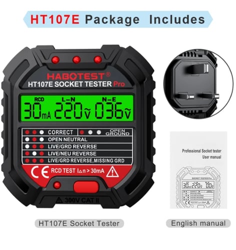 فاحص افياش الكهرب المطور SOCKET TESTER THE NEW