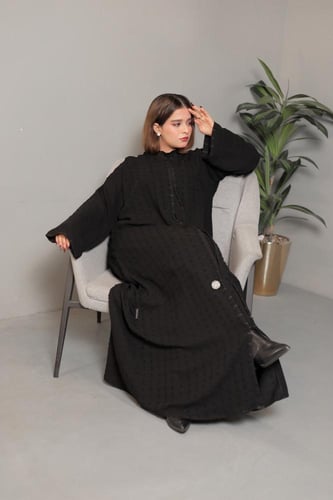 عباية بطرحة قطرات المطر