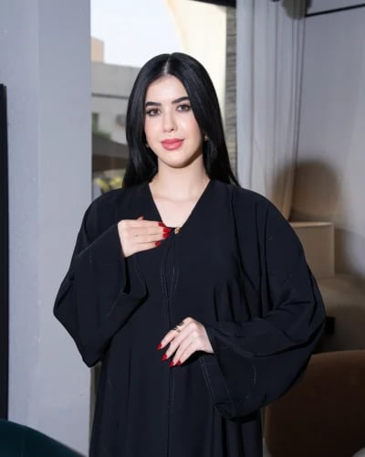 عباية بطرحة شغل مكينة سبيشل