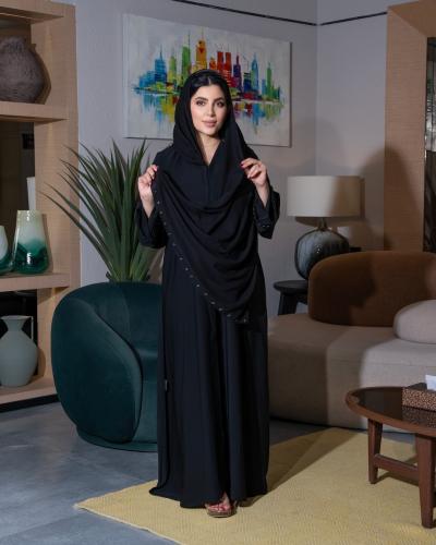 عباية بطرحة قطرات المطر