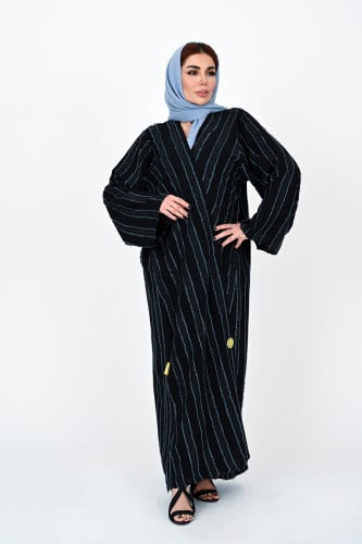 عباية بطرحة شجن 4 لف ياباني