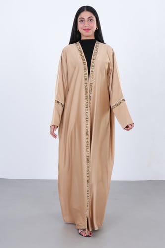 عباية بطرحة ورد 2