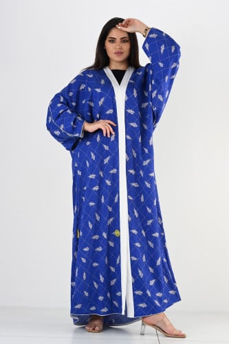 عباية بطرحة براون 4 لف