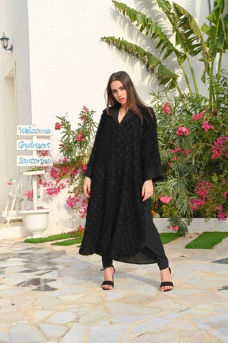 عباية بطرحة المرام قصير 5245