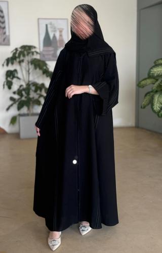 عباية بطرحة تاج