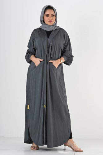 عباية بطرحة الموضه 1 لف