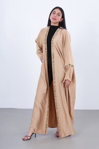 عباية بطرحة ورد 2